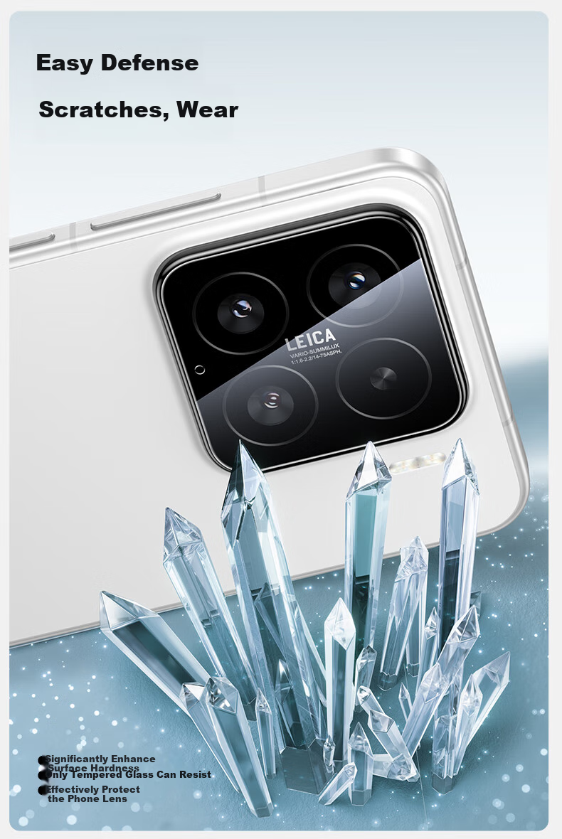 Защитное стекло для камеры Xiaomi Mi 15 Shanmo, полное покрытие, противоударное, алмазное, 1 шт.