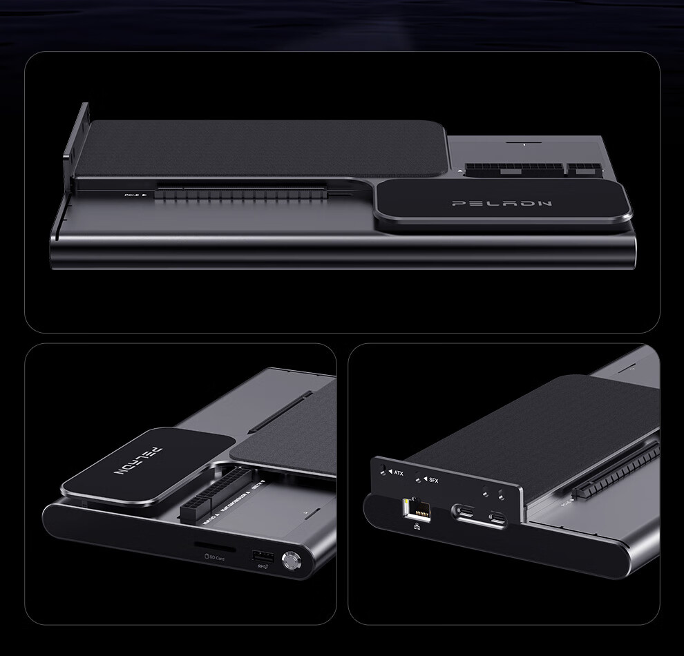 Docking Station Panlei LINK S-3 Thunderbolt 5, внешняя док-станция для ноутбука, металлическая, с поддержкой Thunderbolt 5, Ethernet, M.2, SD4.0