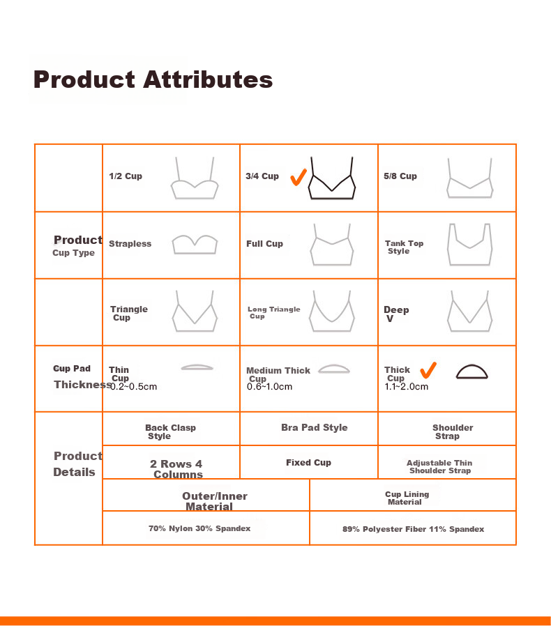 Бюстгальтер NEIWAI Orange Label, бесшовный, с мягкой резинкой, Push-Up, женский, дышащий, без косточек