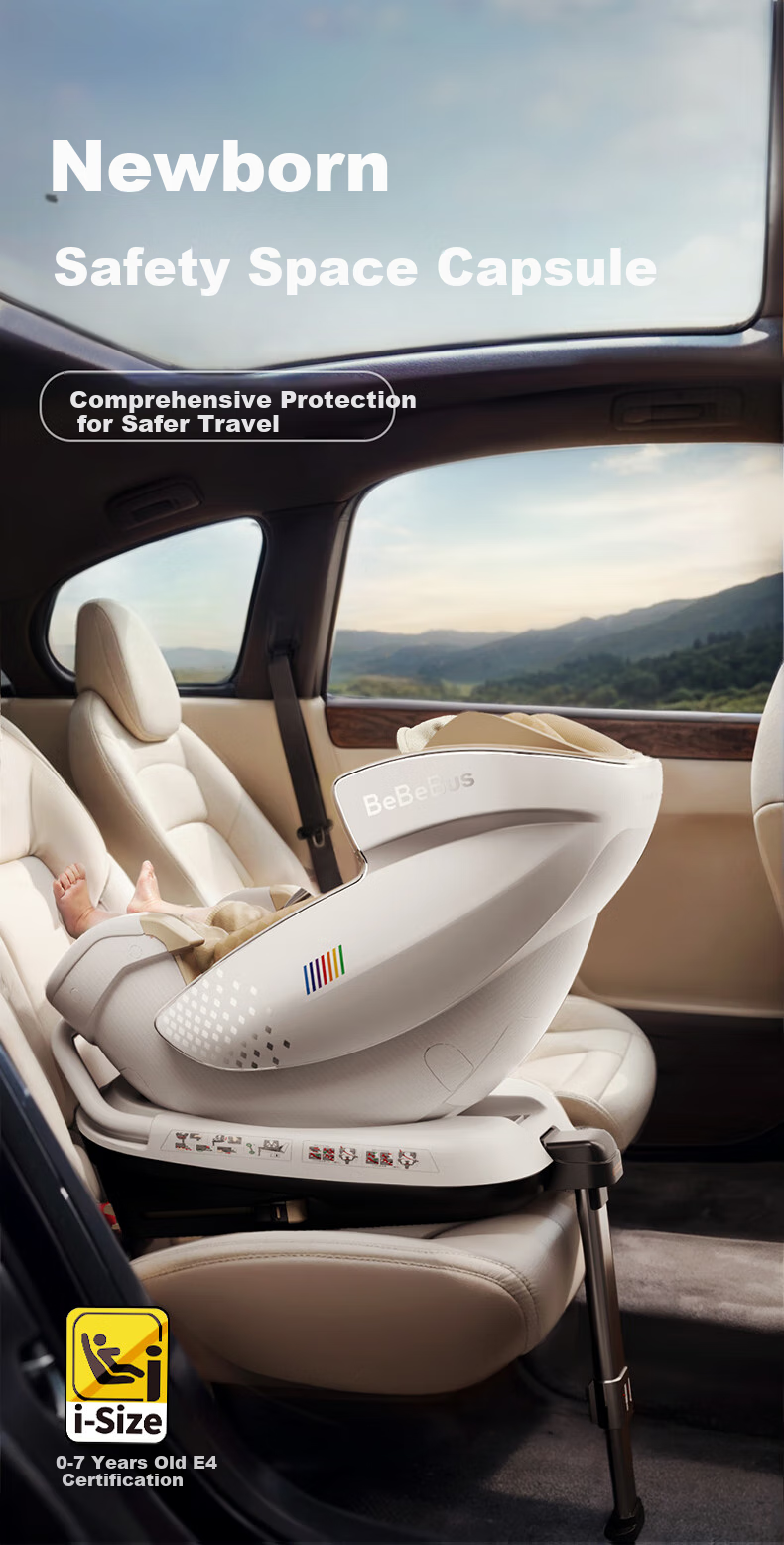 Автокресло Bebebus Space Capsule, для детей от 0 до 7 лет, с системой вентиляции и вращением на 360 градусов