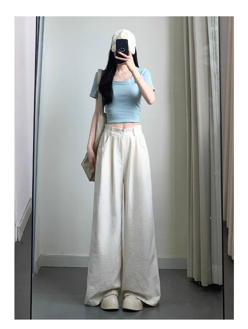 Женские брюки LangSha, модель "Milk Puff Suit Pants", осень 2025, новинка, с высокой талией, зауженные, драпированные, повседневные, свободные, универсальные, широкие брюки в стиле Ямамото