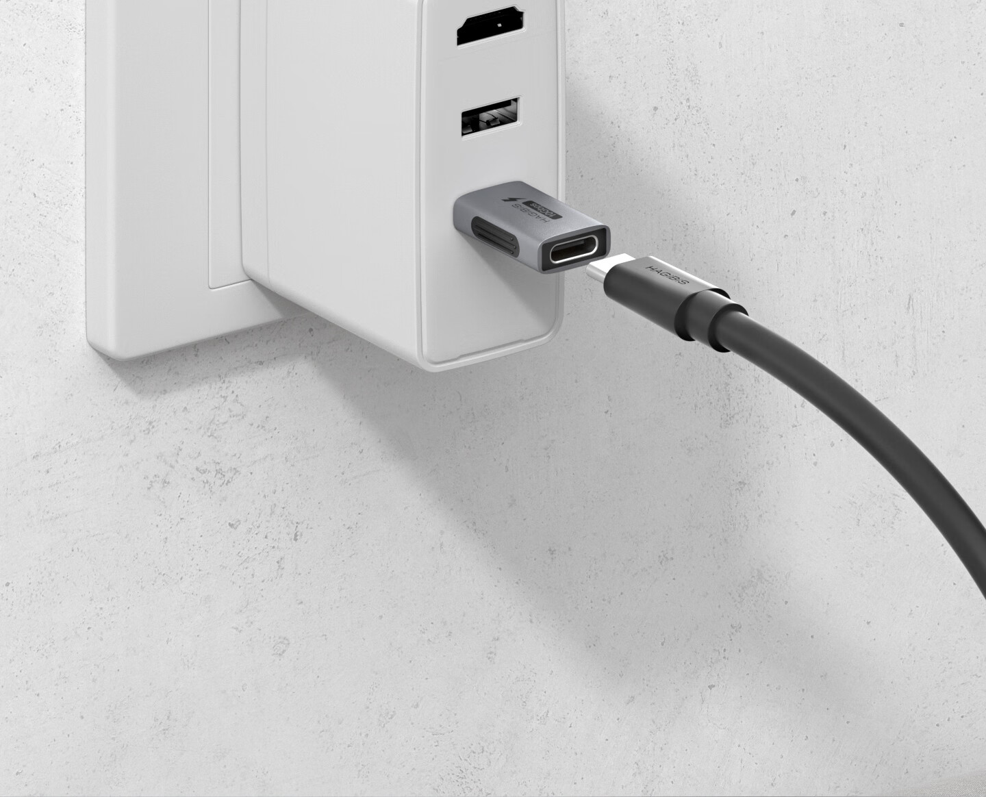 Переходник Hagibis USB на Type-C, USB-A Male на USB-C Female, высокоскоростной OTG конвертер для телефонов, USB-накопителей, компьютеров, iPhone 16, планшетов, iPad, автомобильных зарядных устройств, кабелей данных