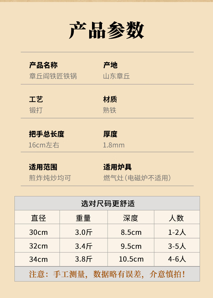Чугунная сковорода Yantiejiang, без покрытия, антипригарная, для домашнего использования, с традиционной газовой плитой, 30 см