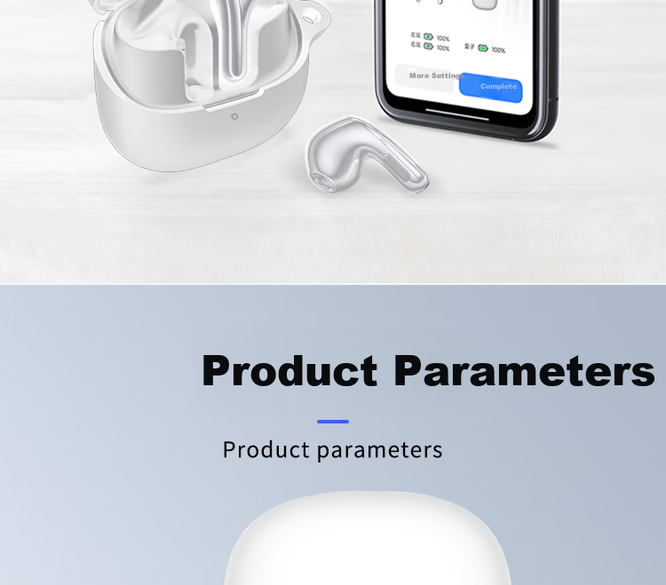 ESCASE Защитный чехол для Xiaomi Buds5 Earphones, чехол для хранения наушников Bluetooth, чехол из жидкого силикона, сверхтонкий защитный чехол с полным покрытием, белый с ремешком
