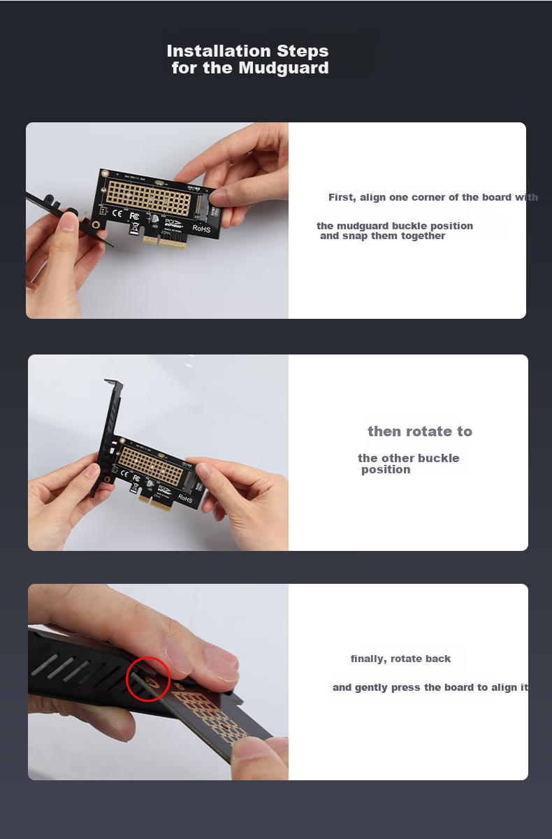 Плата расширения PCIe для M.2 NVMe