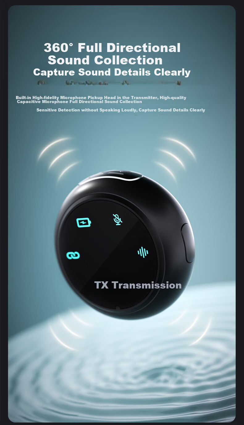 Беспроводной петличный микрофон Soaiy MK50 для прямой трансляции, записи, коротких видео, караоке на TikTok, профессиональное шумоподавление, портативный беспроводной микрофон с двумя микрофонами
