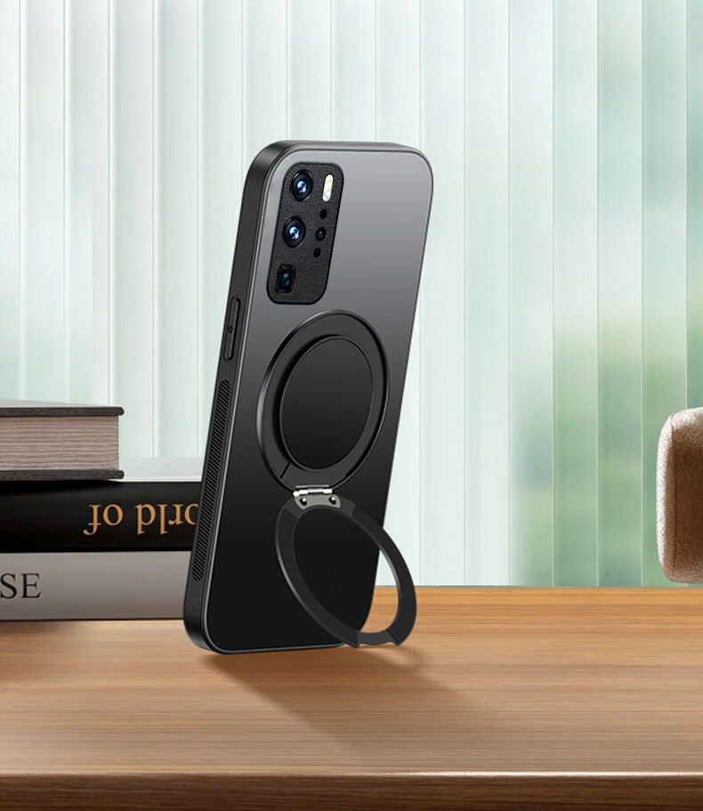 Чехол HOLDZU для Huawei P40 Pro, противоударный, с магнитом, черный
