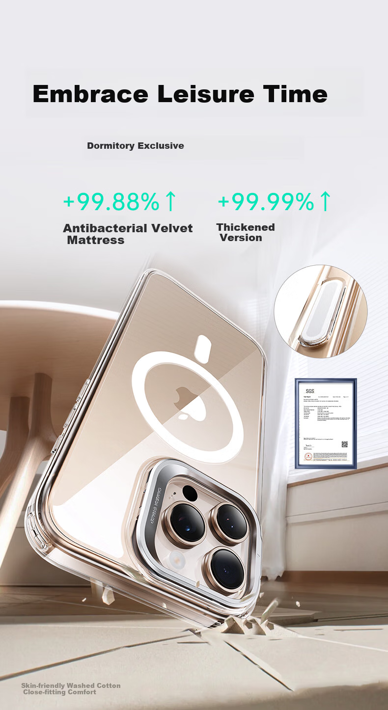 Прозрачный чехол ESR для iPhone 16 Pro Max с защитой камеры, противоударный, с магнитами MagSafe, прозрачный