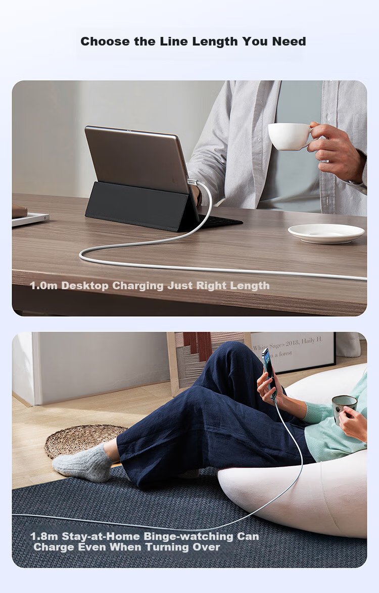 Кабель ANKER Nano Anti-Dirt Braided Type-C to Type-C, 140W, 1.8м, белый