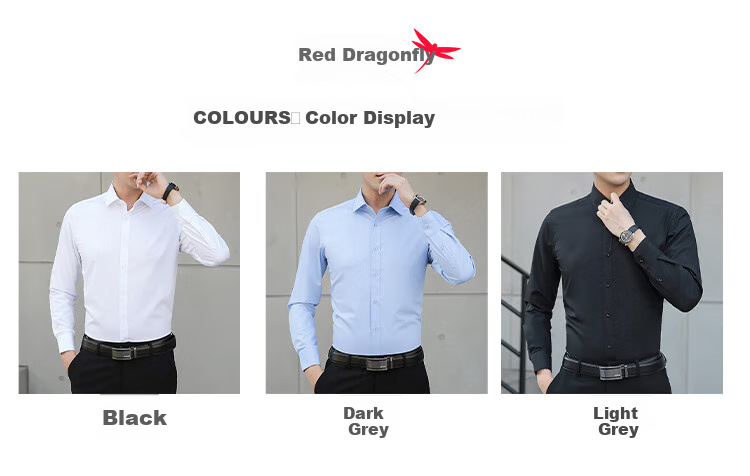 Мужская рубашка RED DRAGONFLY с длинным рукавом, хлопковая, повседневная, модная, удобная, светло-голубая, 3XL