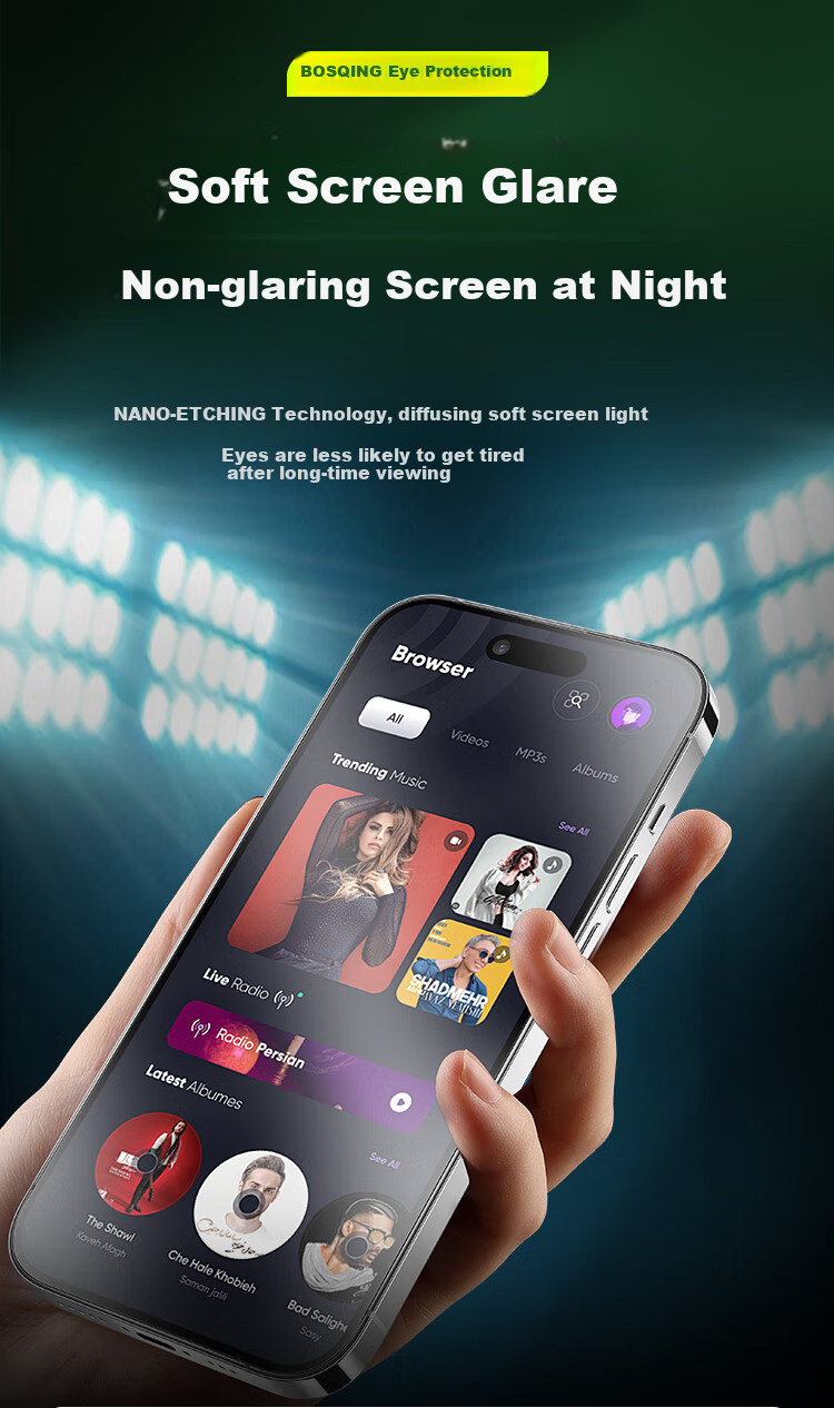 Защитная пленка BOSQING AG Frosted для Apple iPhone 11 / XR, противоударная, антибликовая, защищающая от синего света