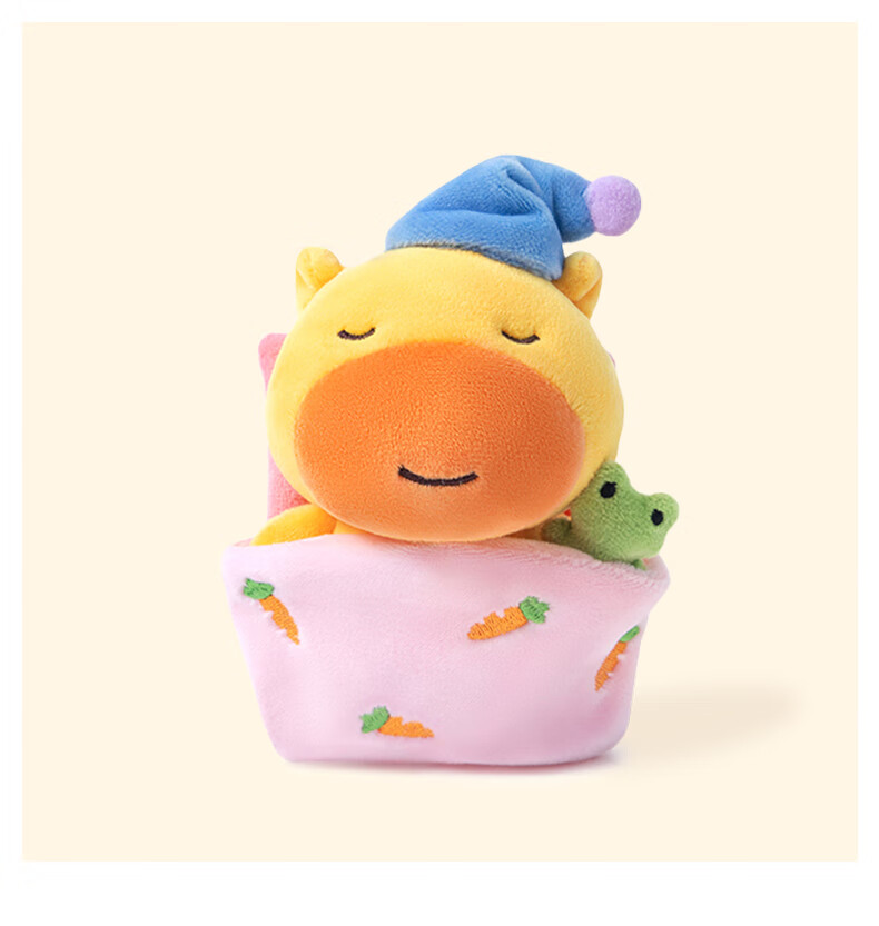 Плюшевая игрушка Yimeiwawa Lulu Капибара с магнитной языком, брелок-подвеска для рюкзака, детский подарок на Рождество для девочек