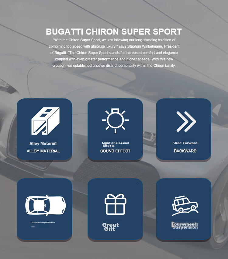 Модель автомобиля Bugatti Chiron