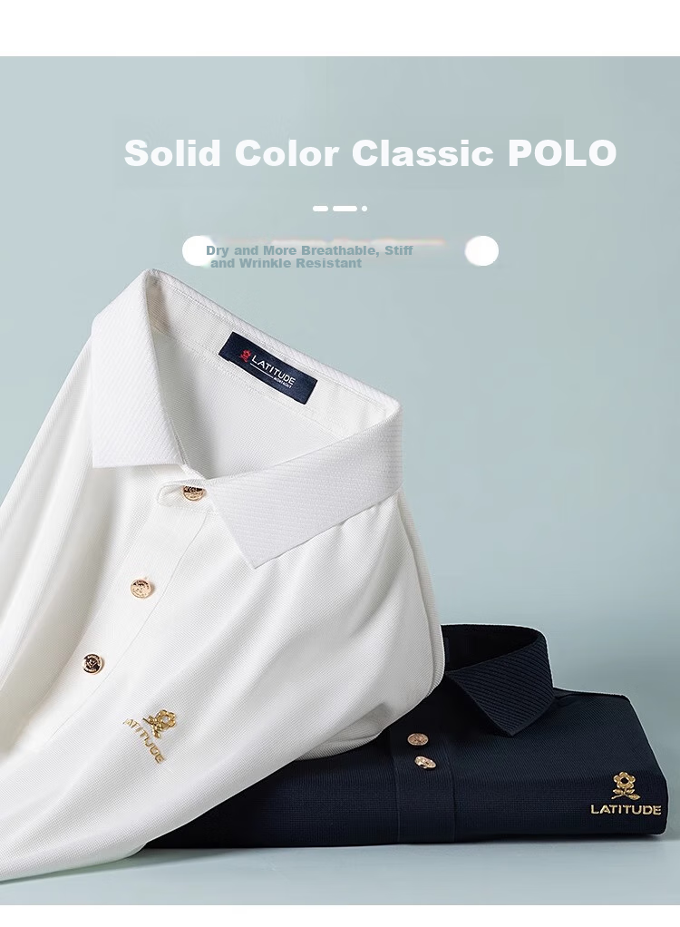 Мужская футболка-поло MONTAGUT Summer Short-Sleeve Polo Shirt, бесшовная, впитывающая тепло, дышащая, белая, размер 54