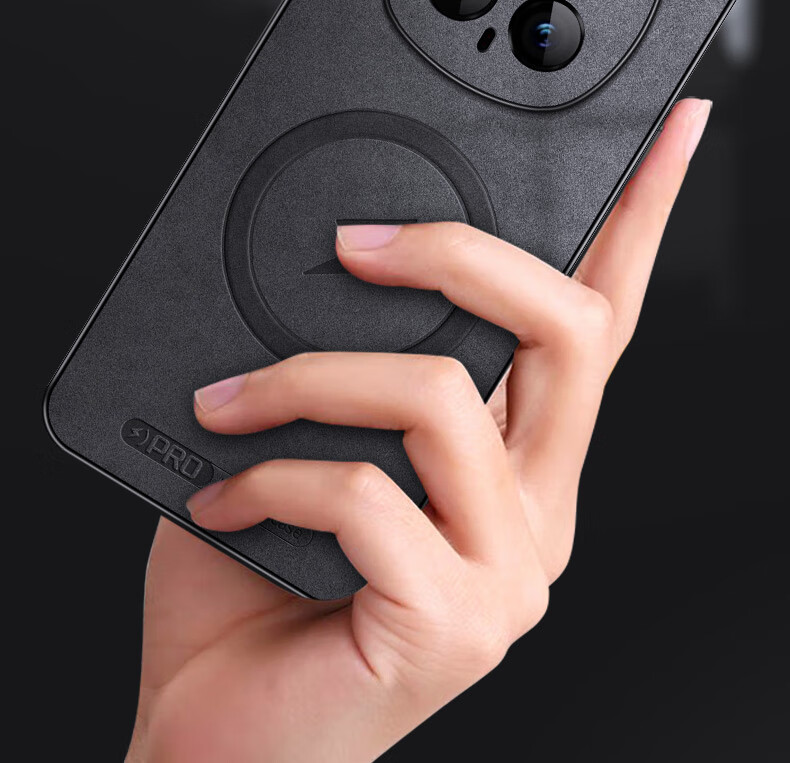 Чехол для телефона Shangsu для Honor Magic7 Pro, черный, из натуральной кожи, с магнитной застежкой