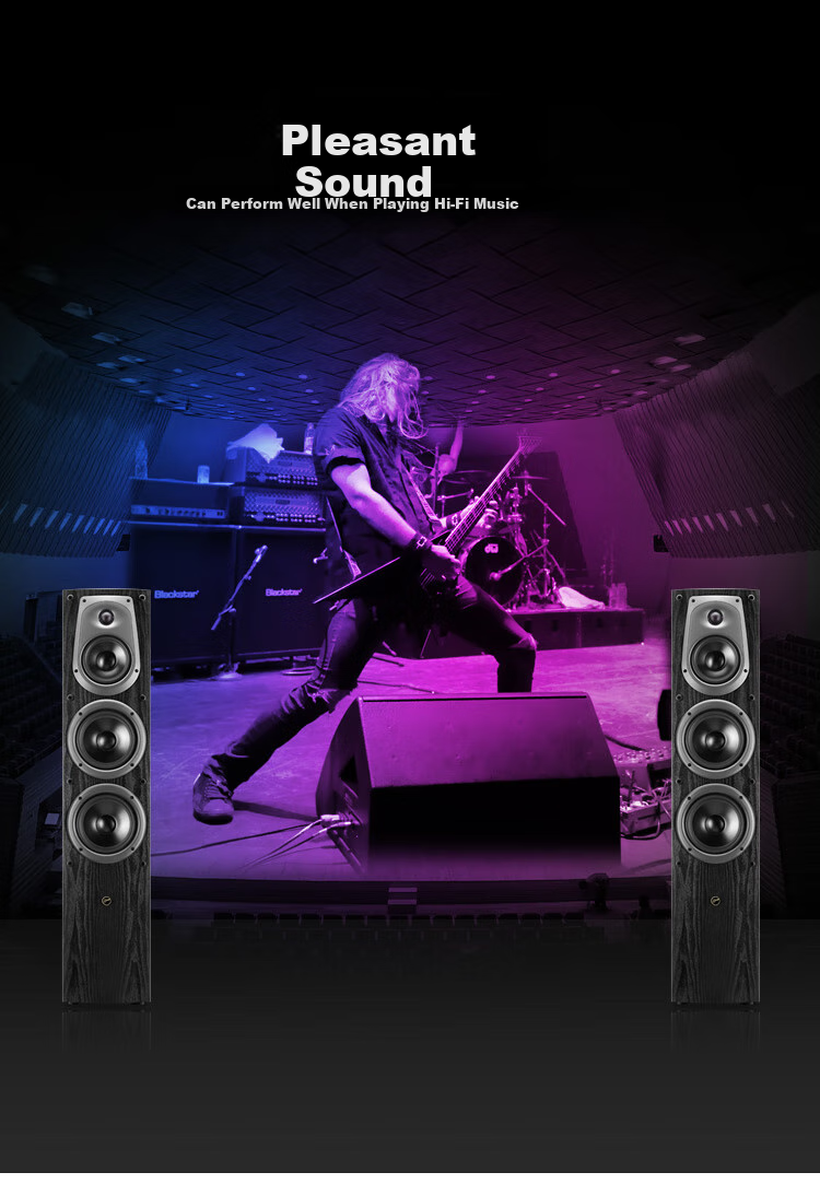HiVi D50F акустическая система, напольные колонки 2.0, Hi-Fi, деревянный корпус, для гостиной