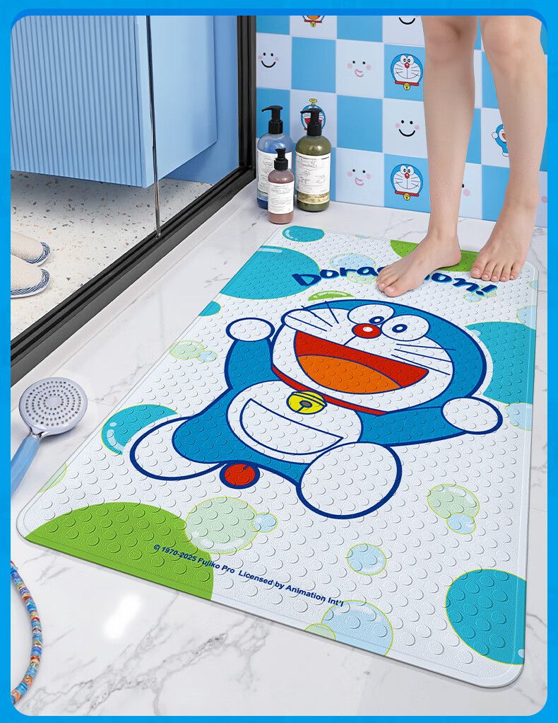Коврик для ванной Dajiang Doraemon, нескользящий, для душа, противоскользящий, 50x80 см