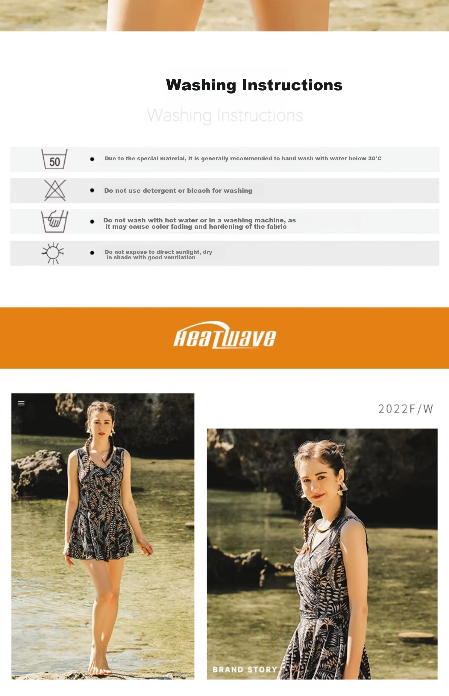 Купальник HEATWAVE, цельный, с принтом, женский, большой размер, для мам, размер 4XL