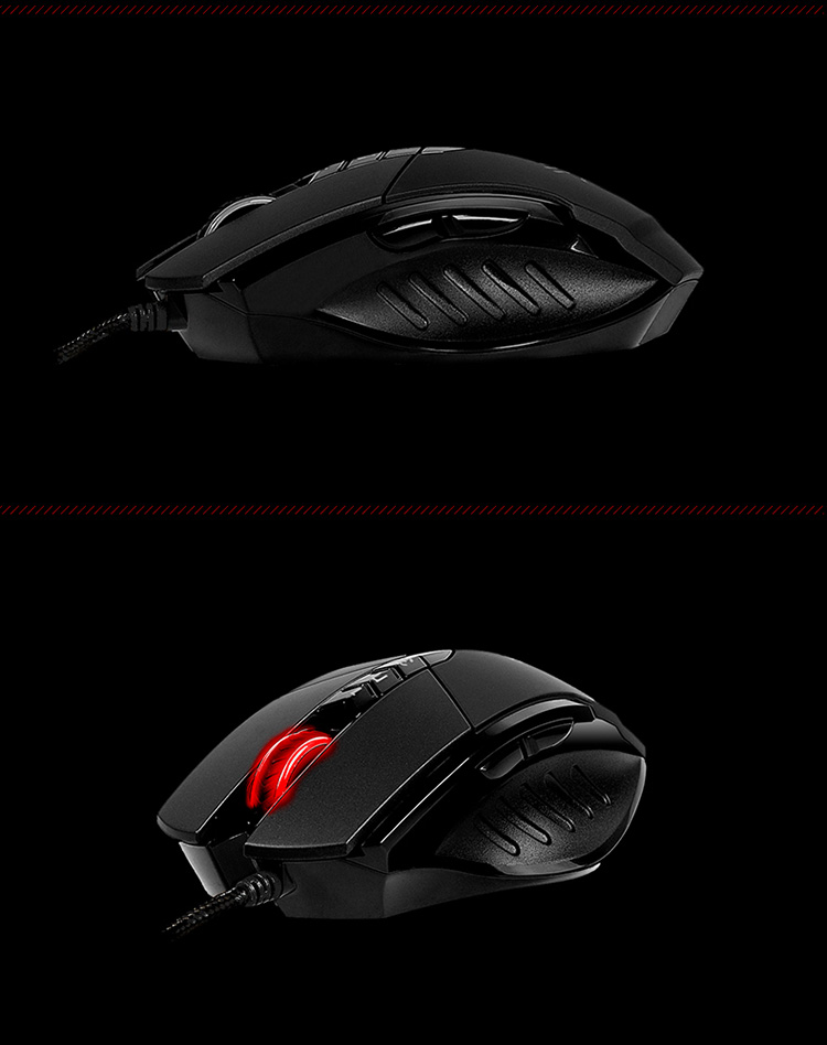 Игровая мышь A4TECH V7M Wired Gaming Mouse, проводная, механическая, для ПК, черная