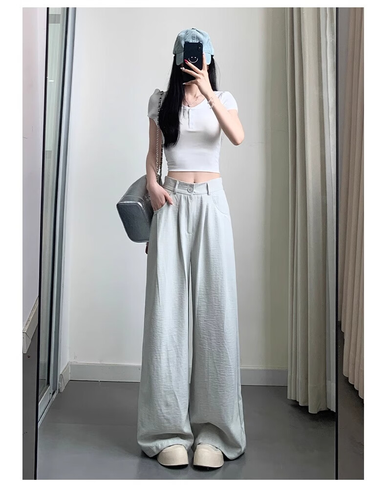 Женские брюки LangSha, модель "Milk Puff Suit Pants", осень 2025, новинка, с высокой талией, зауженные, драпированные, повседневные, свободные, универсальные, широкие брюки в стиле Ямамото