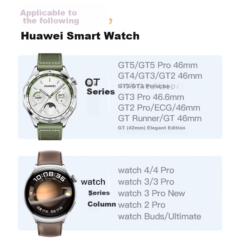 Ремешок KMaxAI для Huawei Watch GT 6/5 46мм, плетеный спортивный нейлоновый ремешок для часов 4/3/2 Pro, ECG/Porsche/Buds, зеленый