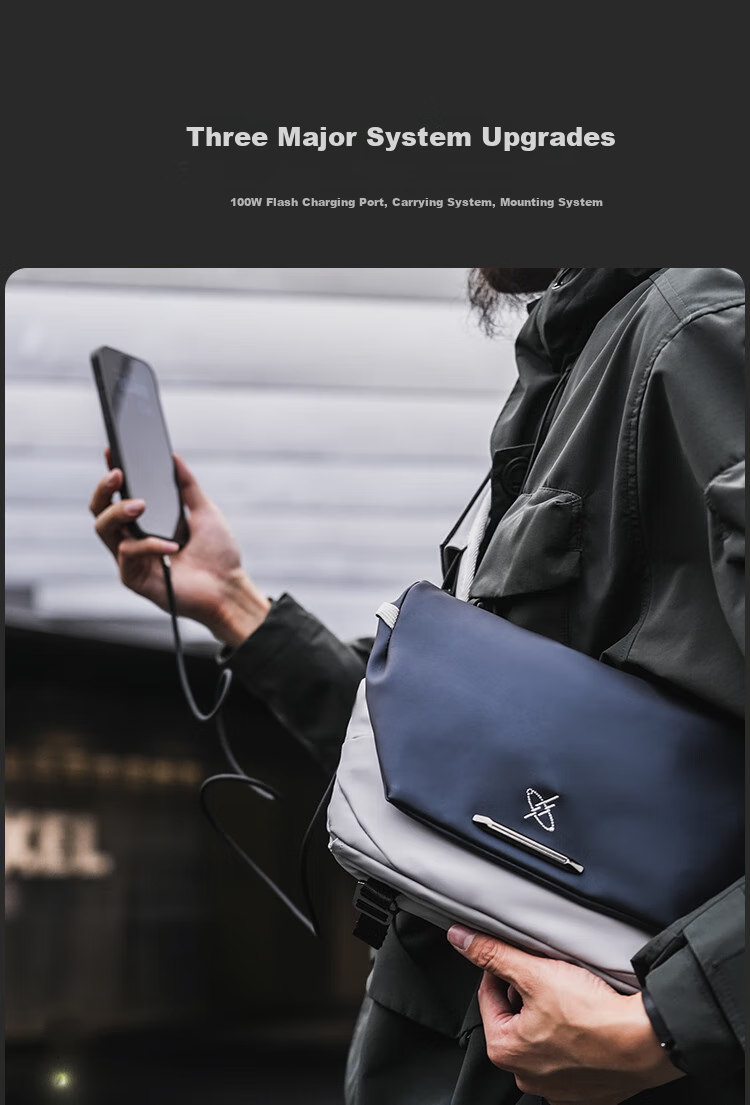 Мужская сумка GYXX Nebula 2 Crossbody, трендовая функциональная сумка через плечо, повседневная дорожная плоская сумка