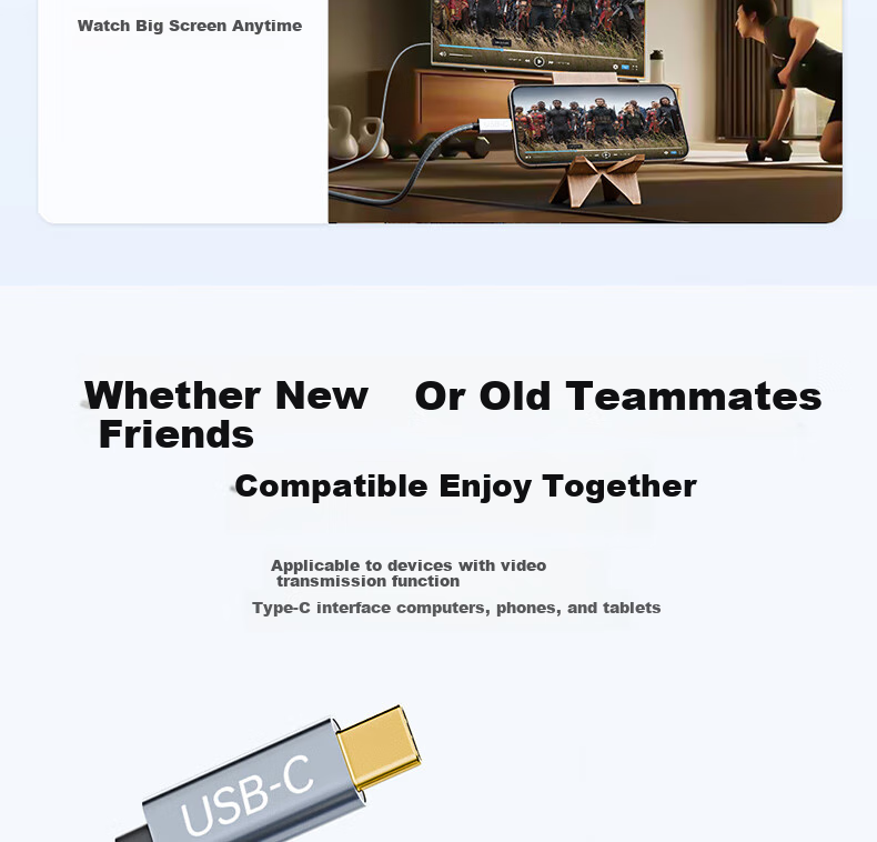 Кабель-адаптер ULT-unite USB Type-C на HDMI 2.0, 4K@120Hz, 2 метра, серебристый