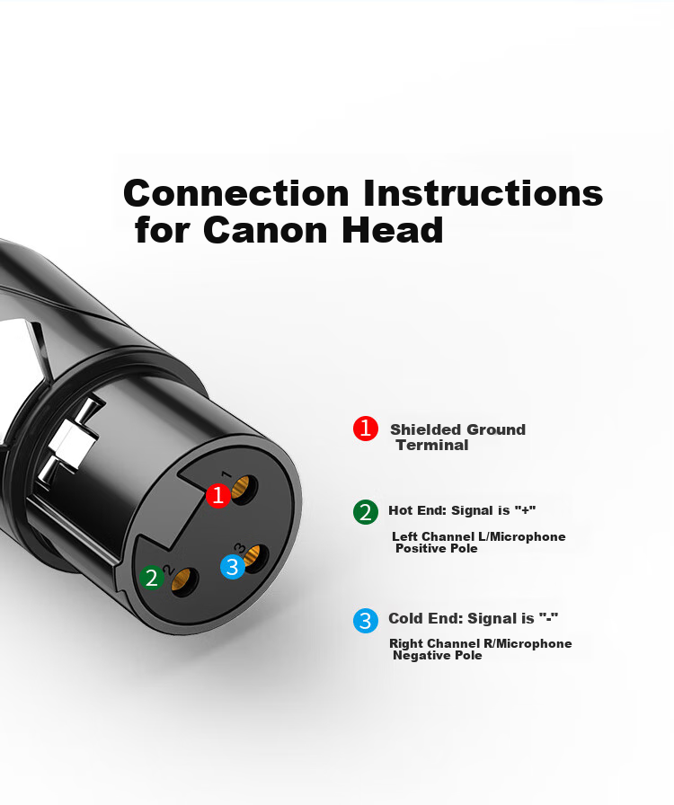 CHOOSEAL (CHOSEAL) QD2102B, разъем XLR "мама", трехжильный, позолоченный, 2 шт.
