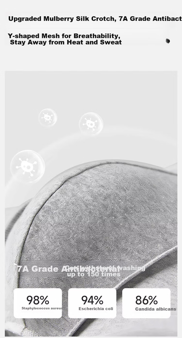 Мужские трусы Nanjiren, серия "Light Luxury", боксеры, спортивные шорты с антибактериальным эффектом, размер XL, 4 шт.