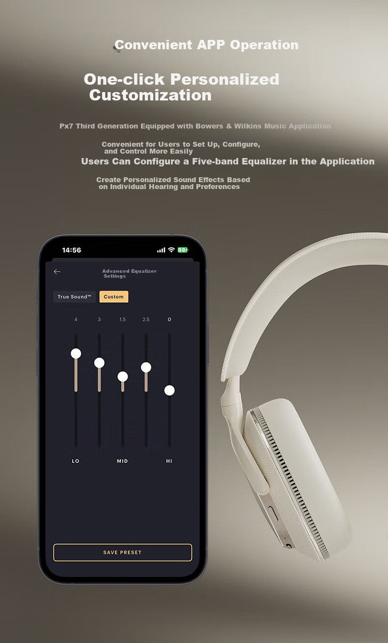 Беспроводные наушники Baohuaweijian Px7S3 с активным шумоподавлением, Bluetooth 5.3, HiFi звук, пурпурный
