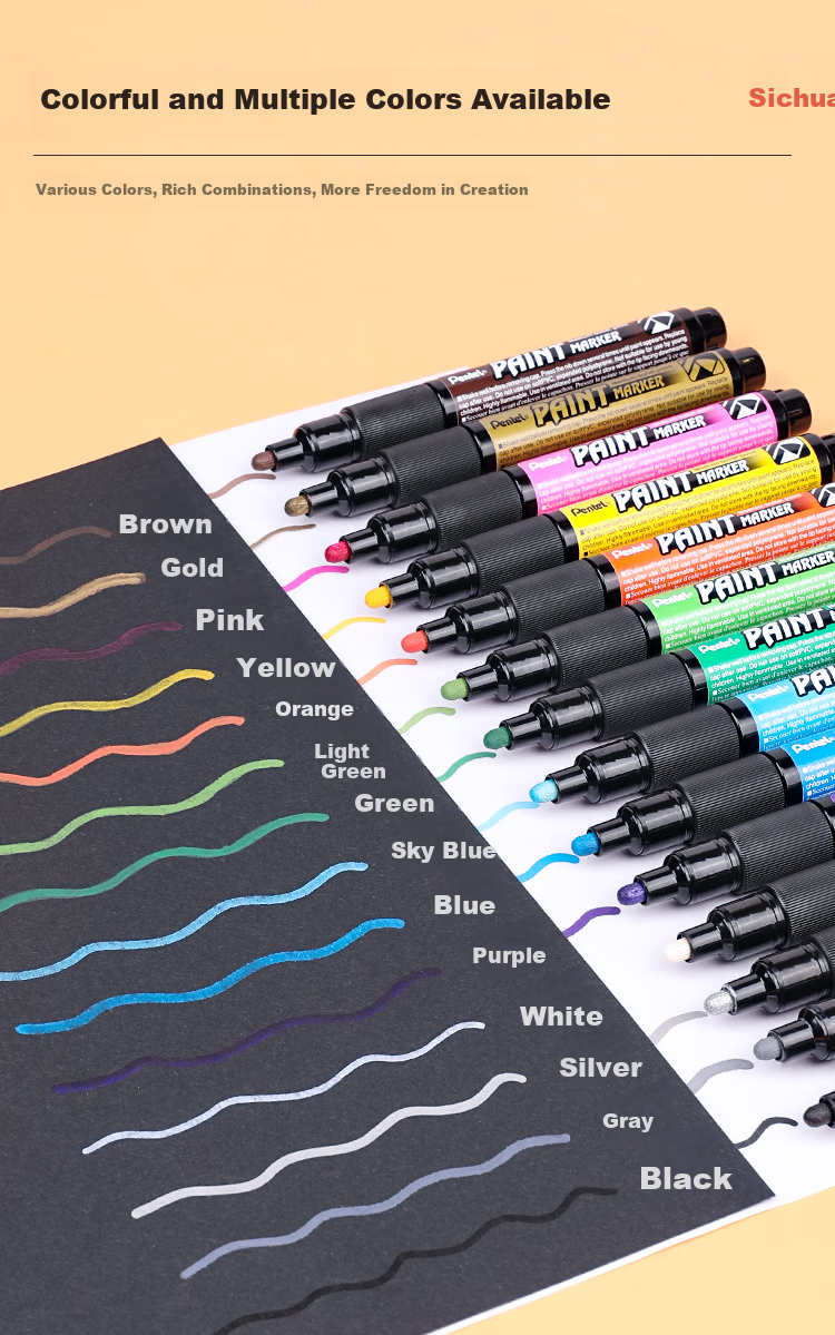 Маркер Pentel с круглым наконечником