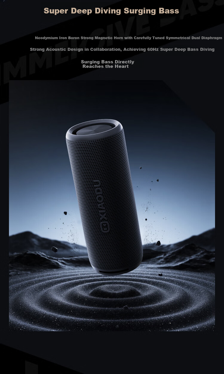Портативная колонка Xiaodu Bluetooth Speaker Pro Black