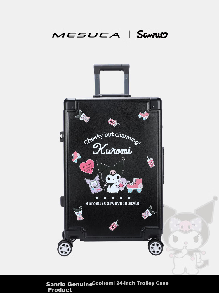 Чемодан Mesuca X Disney Mickey Luggage Print 20-дюймовый, с алюминиевой рамой, для ручной клади
