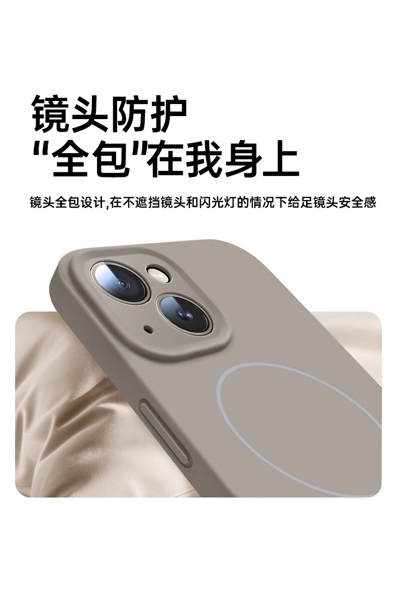 Чехол NEYAA для iPhone 13, синий, силиконовый, с защитой камеры, противоударный, MagSafe