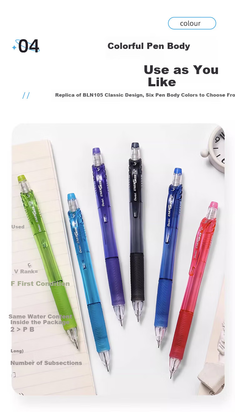 Автоматическая карандаш Pentel PL105, 0.5 мм, черный