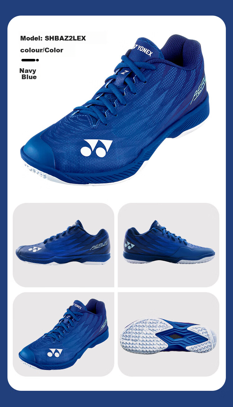 Кроссовки для бадминтона YONEX SHBAZ2WEX, мужские, широкие, темно-серые, размер 37