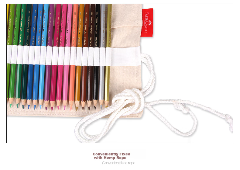 Пенал-скрутка Faber-Castell для карандашей, 76 отделений, холщовый