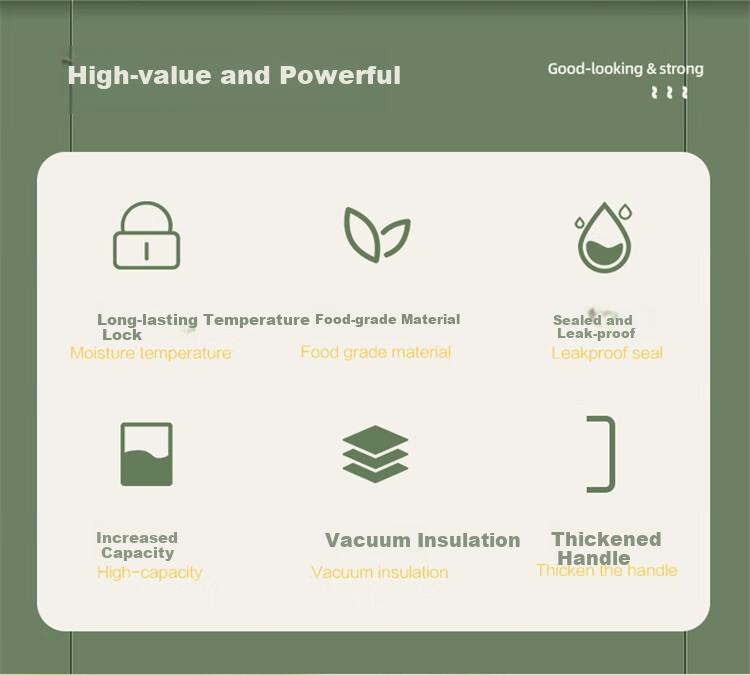 Термос JEKO&JEKO, большой емкости, для студенческого общежития, для горячей воды, для теплой воды, бытовая бутылка для воды, 2 л, вкус Oreo Cream
