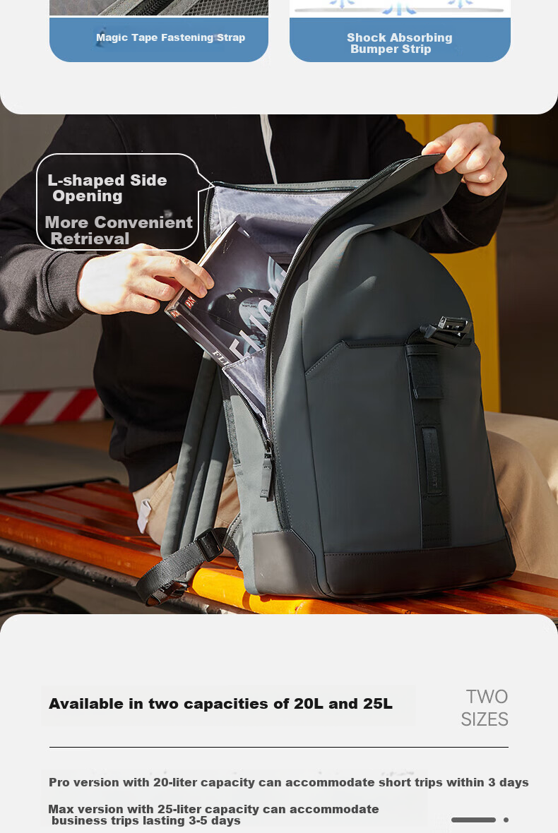 Рюкзак NAYO SMART 2025 для мужчин и женщин, для ноутбука 16 дюймов, большая вместимость, для путешествий, модель HermanPro