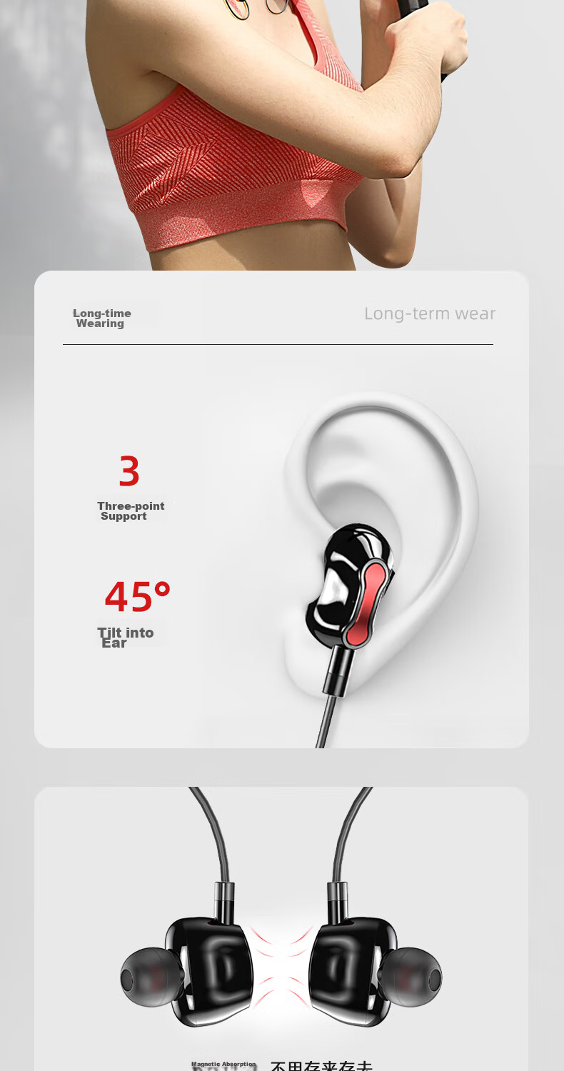 Беспроводные наушники SANSUI I37S Bluetooth с шейным ободком, спортивные, с длительным временем работы от батареи, магнитный дизайн, черный