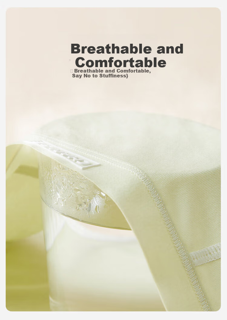 Женские трусы BaobaoMian, серия Pure Cotton, 4 шт., антибактериальные, с буквенным принтом, средне-высокая посадка, хлопковые