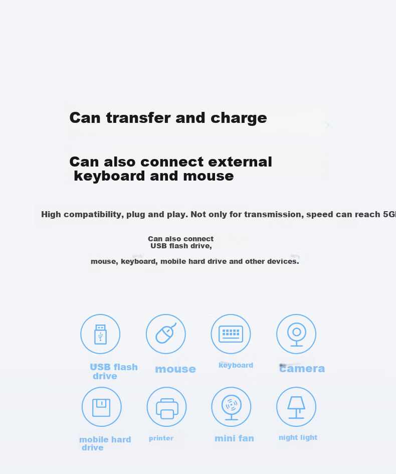 Isky Кардридер Type-C 3.0 SD/TF, 4-в-1, для iPhone/iPad/компьютеров, черный