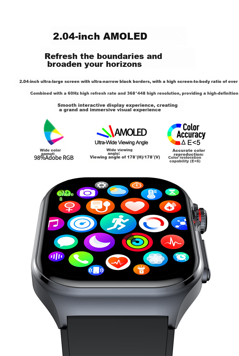 Умные часы Dosmet MW с функцией мониторинга здоровья, совместимы с HarmonyOS, iOS, Android, Bluetooth, ЭКГ, измерение давления, сахара, кислорода