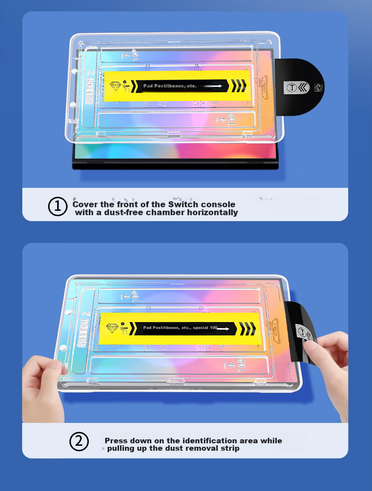 Защитная пленка BUBM для Nintendo Switch2 OLED, закаленное стекло HD, защита экрана, стикер для игровой консоли, с камерой для автоматической очистки от пыли