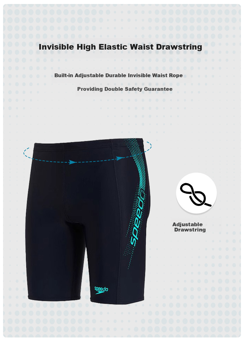 Мужские плавки Speedo, профессиональные тренировочные, хлороустойчивые, мягкие, быстросохнущие, до колена, сине-зеленые, размер 32