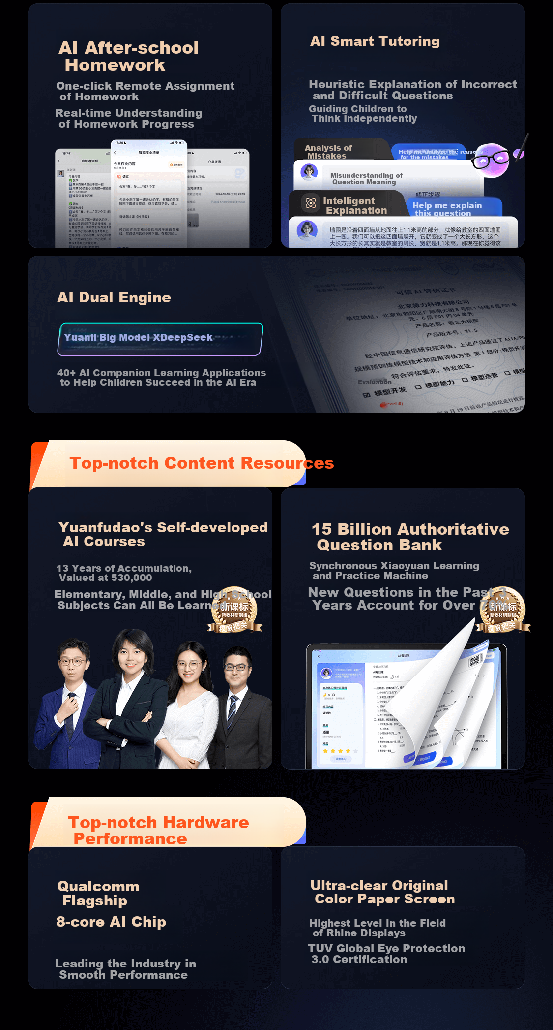 Учебная машина Xiaoyuan AI Learning Machine R1