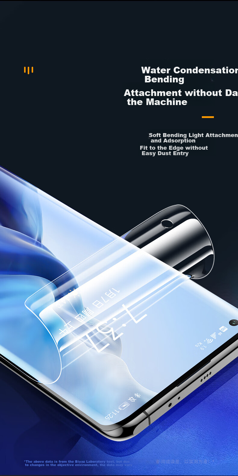 Защитная пленка BIAZE для Xiaomi 11/11 Pro/11 Ultra, полноэкранная гидрогелевая, HD, противоударная, антиотпечатки