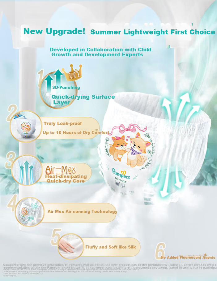 Подгузники-трусики Pampers Cooling Champion Level 1, ультратонкие, дышащие, 4XL, 36 шт.