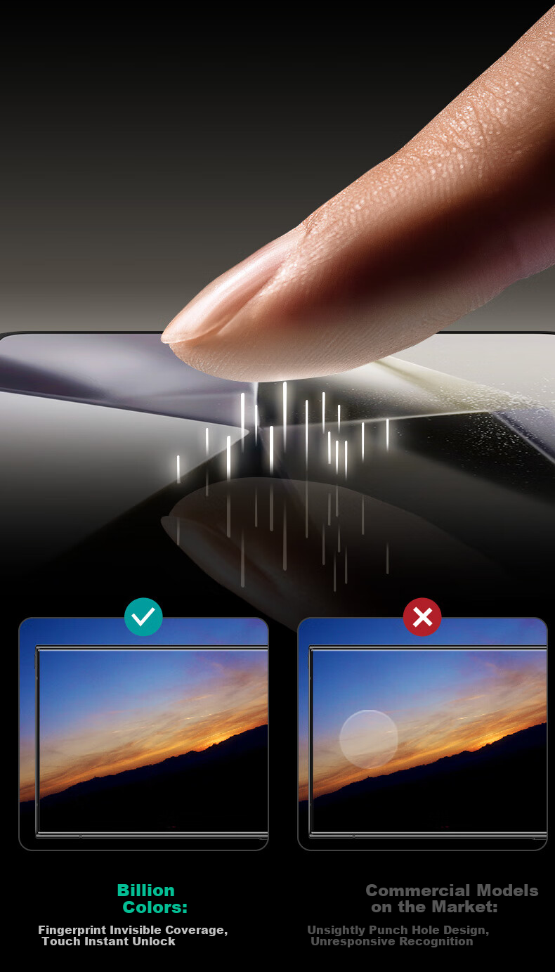 Защитное стекло ESR для Samsung S25 Ultra, 3 шт., противоударное, HD, полное покрытие