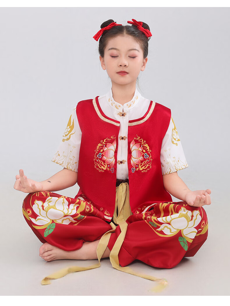 Костюм Гуния Нежа для выступлений, новый китайский стиль, костюм Ханьфу, размер 120